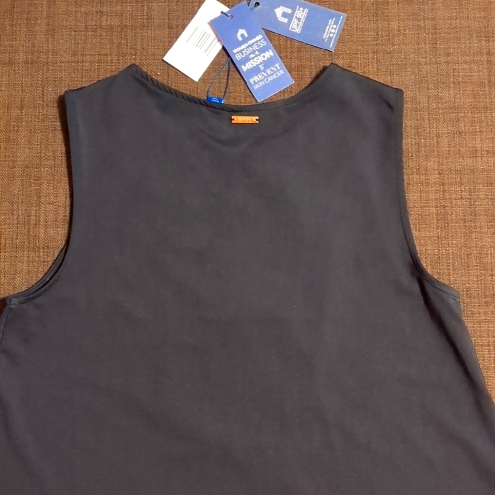 CABANA LIFE Black Metallic Sleeveless/Embroidery halter Neckline Dress NWT - Picture 6 of 8